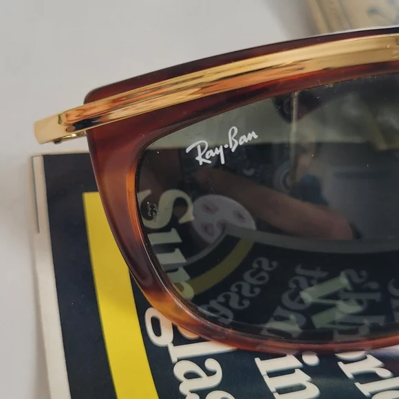 1980's Vintage Bausch & Lomb Ray Ban L1001 Tortoise Brown/Gold - Size 62mm - Picture 11 of 11